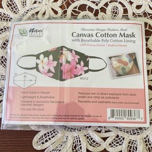 Canvas Cotton Mask with Breathable Poly Cotton Lining